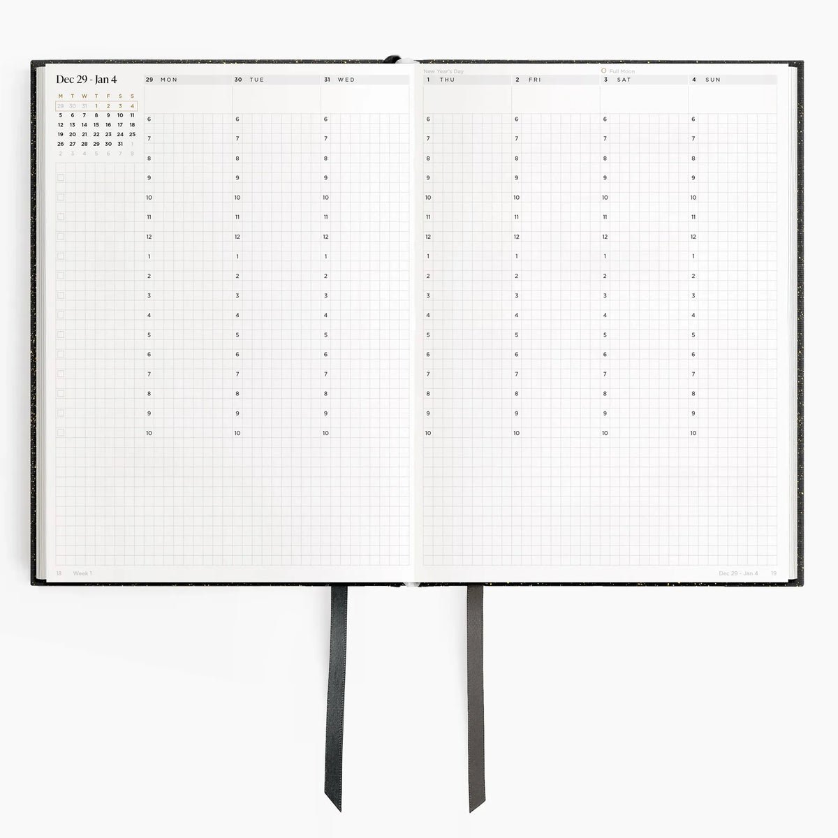 2026 A5 Minimalist Vertical Planner (Hardcover) in Witching Hour #color_witching hour