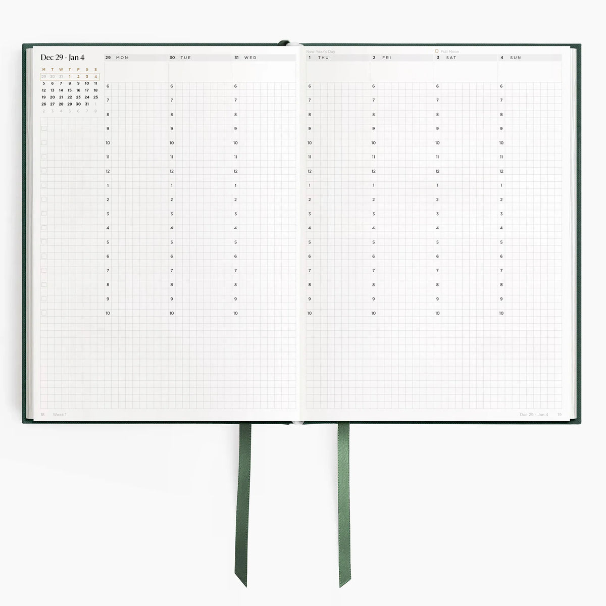 2026 A5 Minimalist Vertical Planner (Hardcover) in Woodlands #color_woodlands