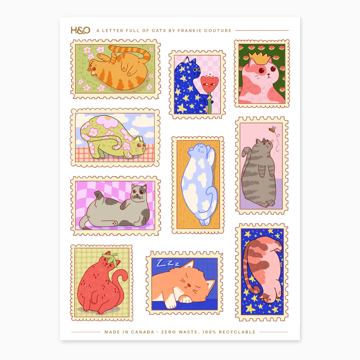 A Letter Full of Cats Stickers - Planner Stickers