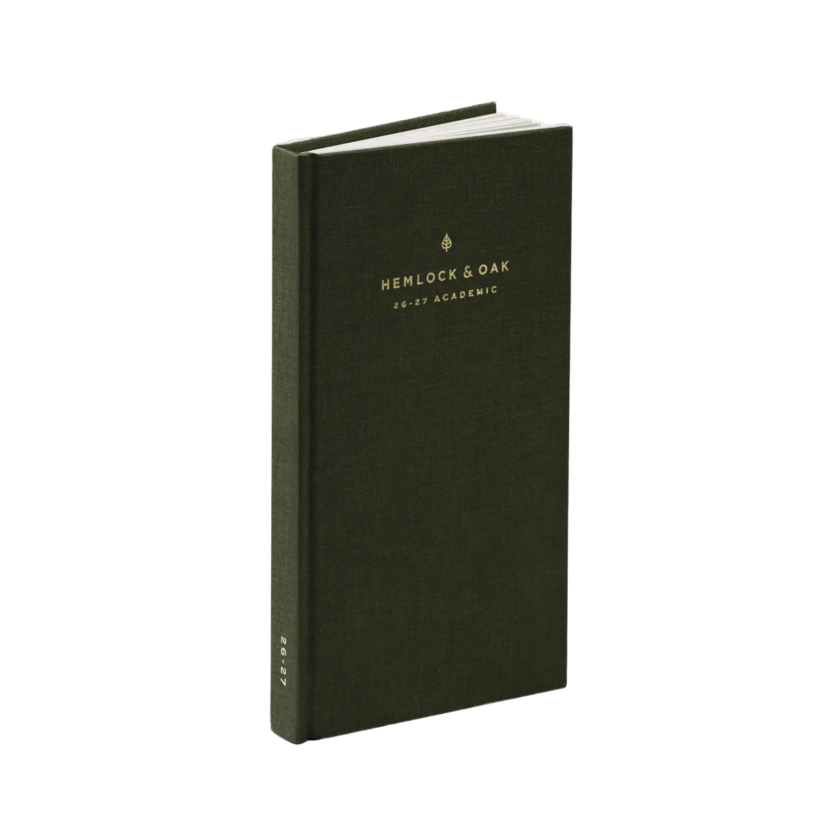 26-27 Academic Planner (Hardcover, Compact, Archivist 70gsm) in Moss #color_moss