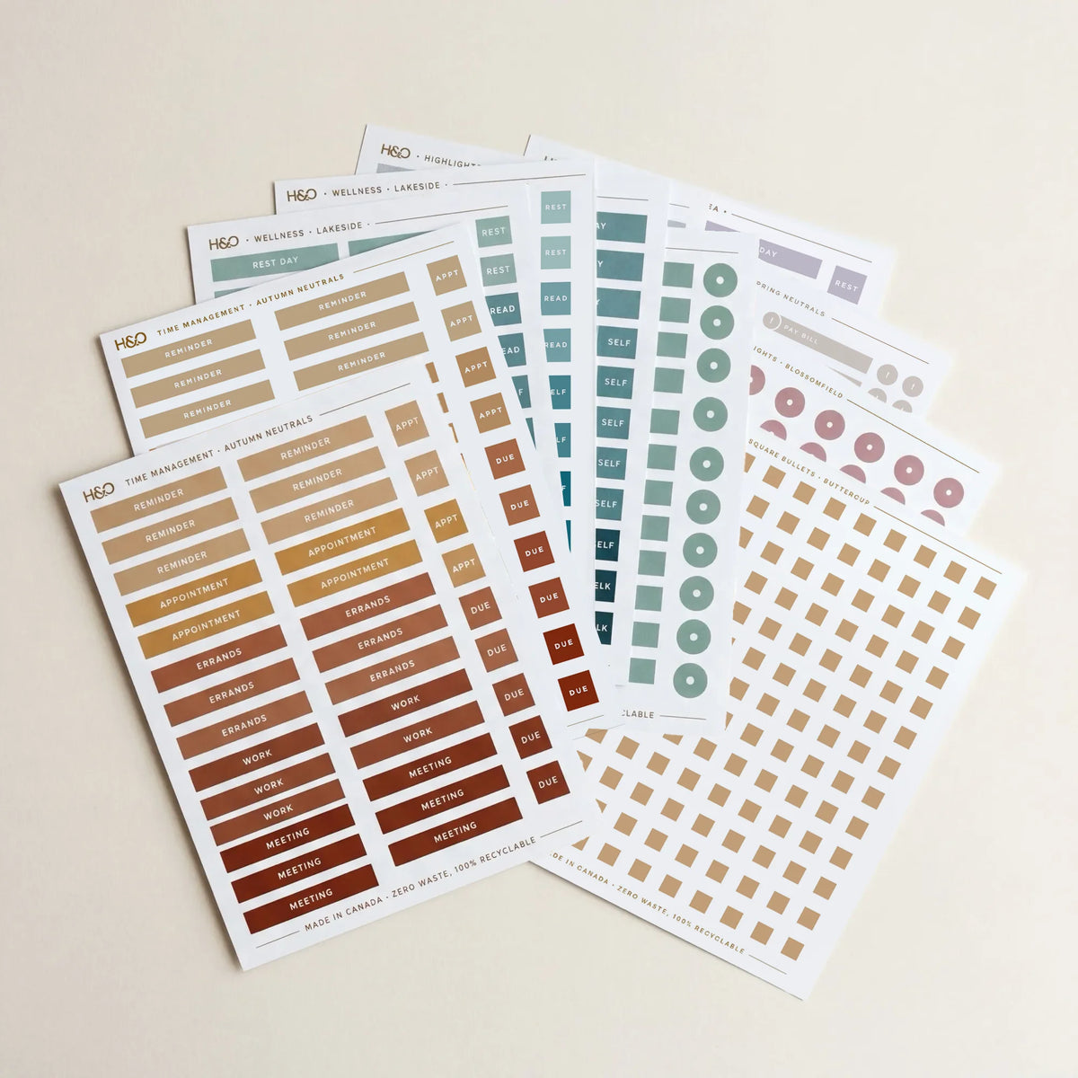 The Best-Sellers Sticker Bundle (10 Sheets) - detail view