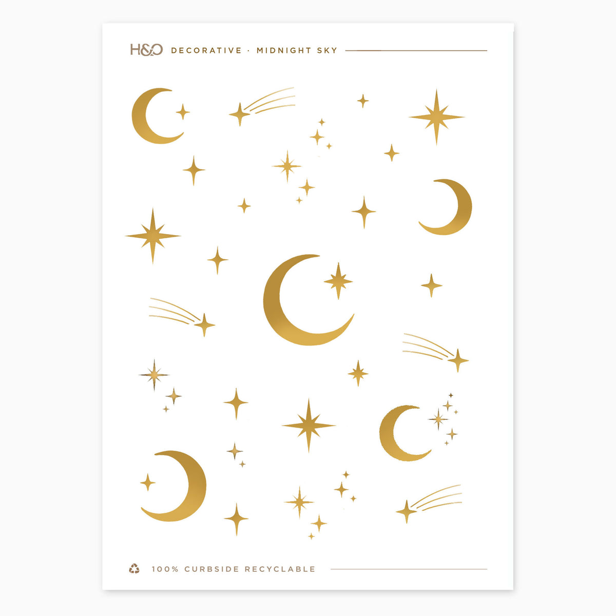 Midnight Sky Celestial Stickers - Planner Stickers