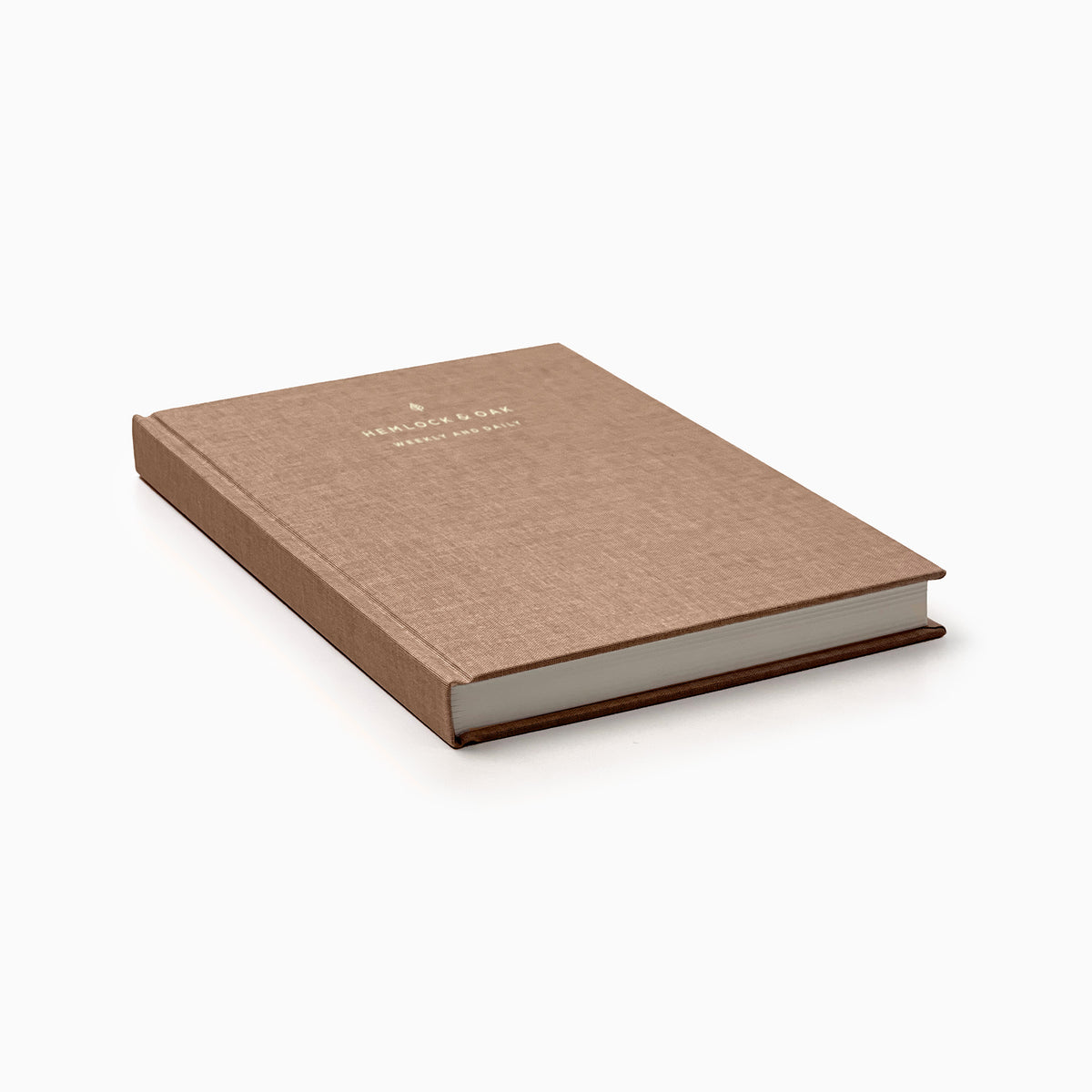 Undated Weekly & Daily Planner (12-Month, Hardcover, 70gsm) in Fawn #color_fawn