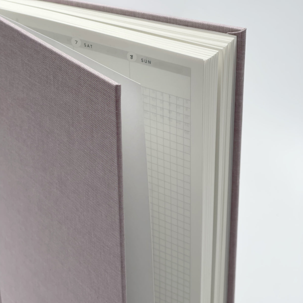 Undated Weekly & Daily Planner (12-Month, Hardcover, 70gsm) in Aster #color_aster