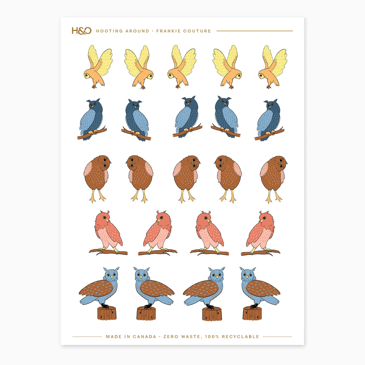 Hooting Around Stickers - Planner Stickers