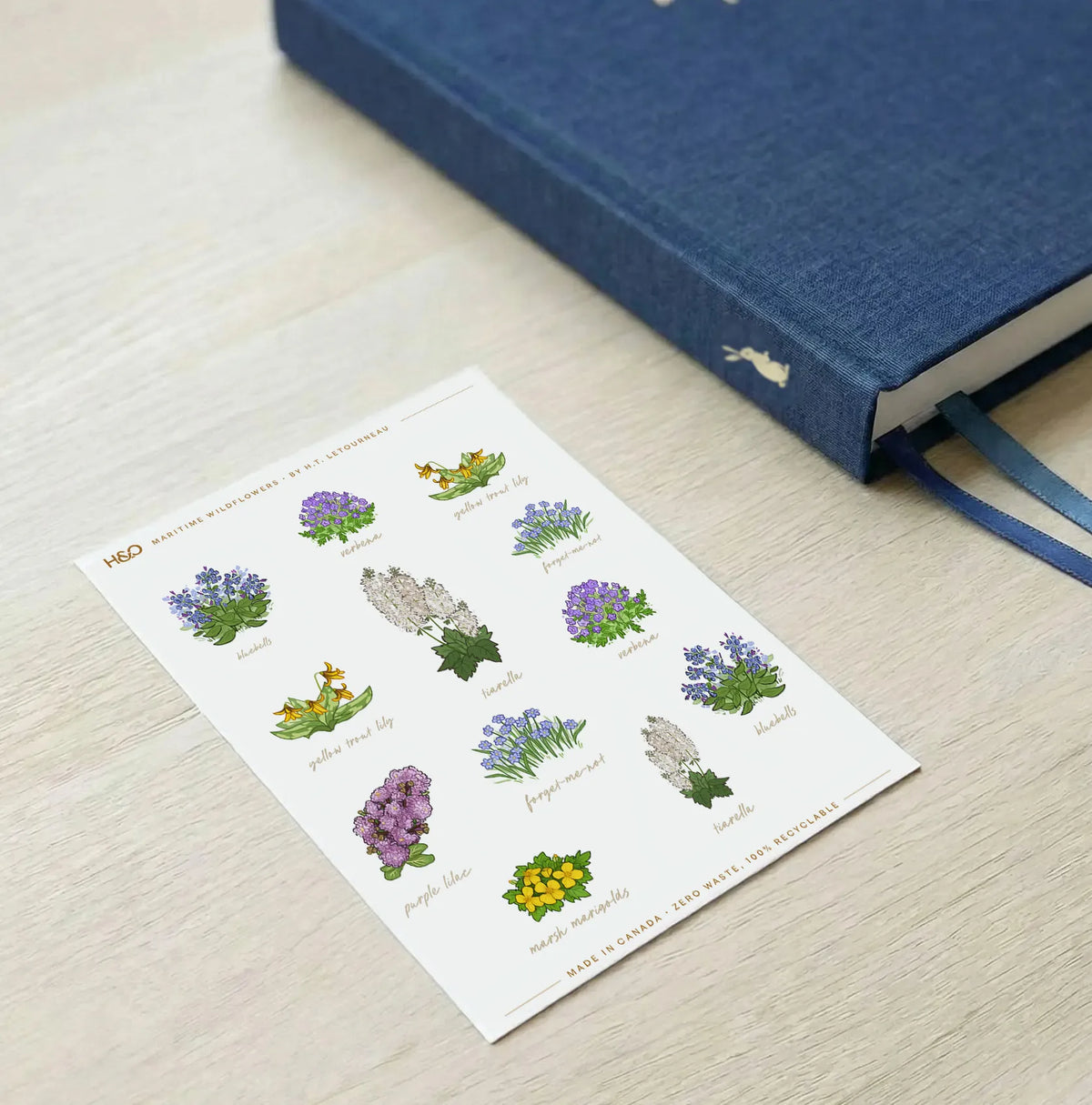 Maritime Wildflowers Stickers - detail view