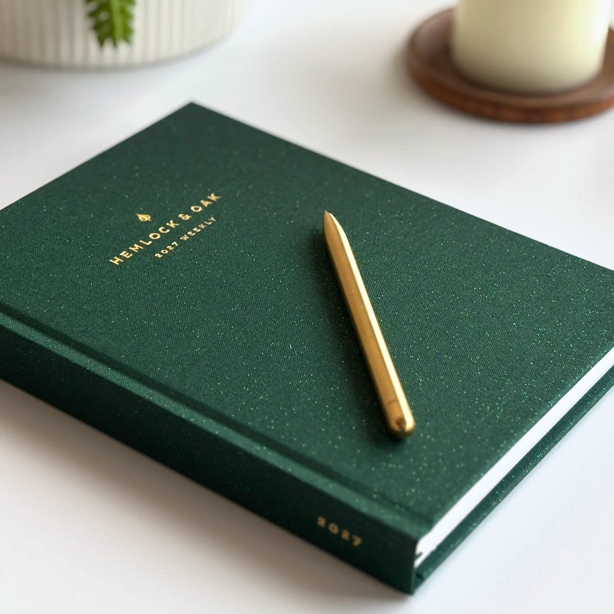 2027 Weekly Planner (Hardcover, Vertical, Heritage 120gsm) in Mystic Forest #color_mystic forest