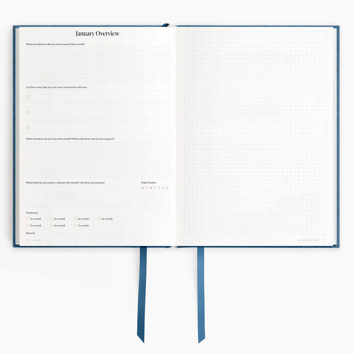 2026 B5 Minimalist Planner (Hardcover) in Riviere #color_riviere