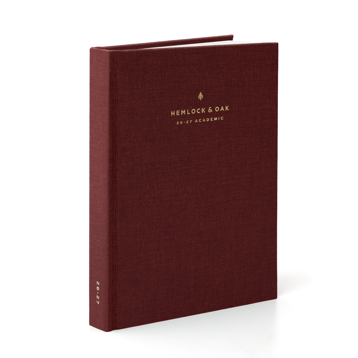 26-27 Academic Planner (Hardcover, A5, Archivist 70gsm) in Scarlet Oak #color_scarlet oak