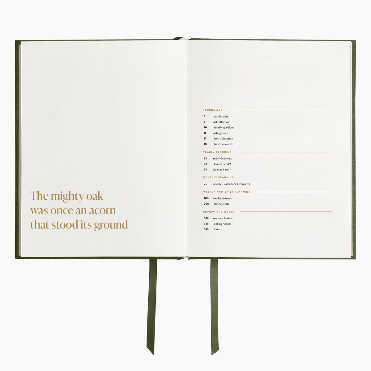Undated Weekly & Daily Planner (12-Month, Hardcover, 70gsm) - detail view