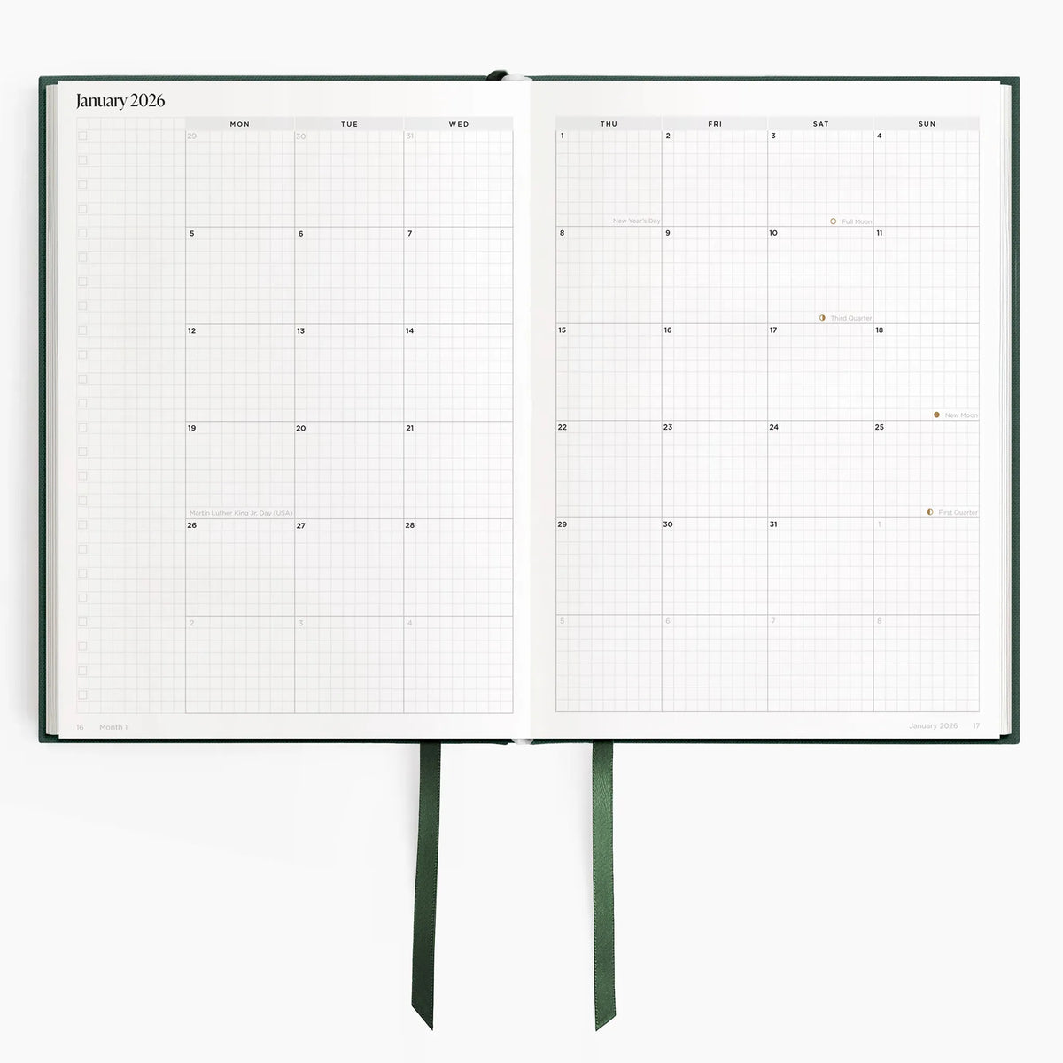 2026 B5 Minimalist Planner (Hardcover) in Woodlands #color_woodlands