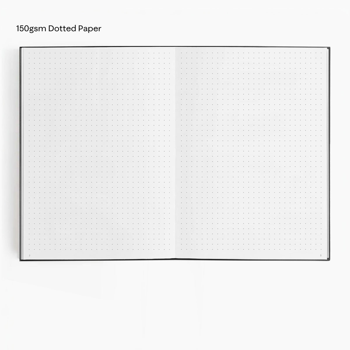 Dotted Notebook (No Foil, Paper Flex, 150gsm) in Charbon #color_charbon