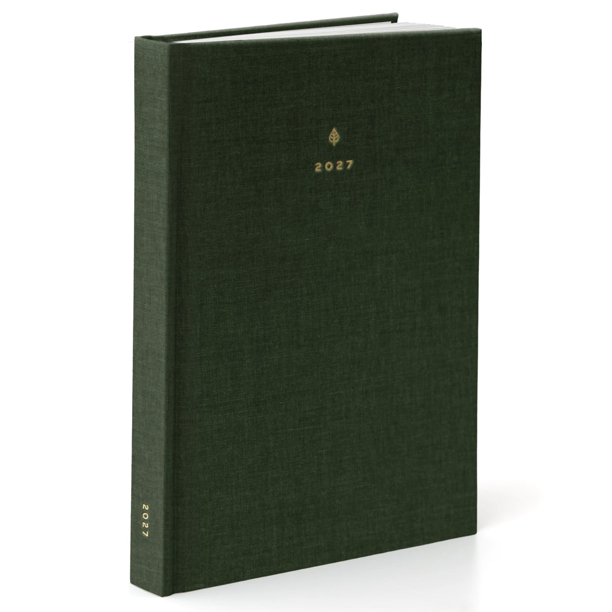 2027 B5 Minimalist Vertical Planner (Hardcover, Heritage 120gsm) in Woodlands #color_woodlands