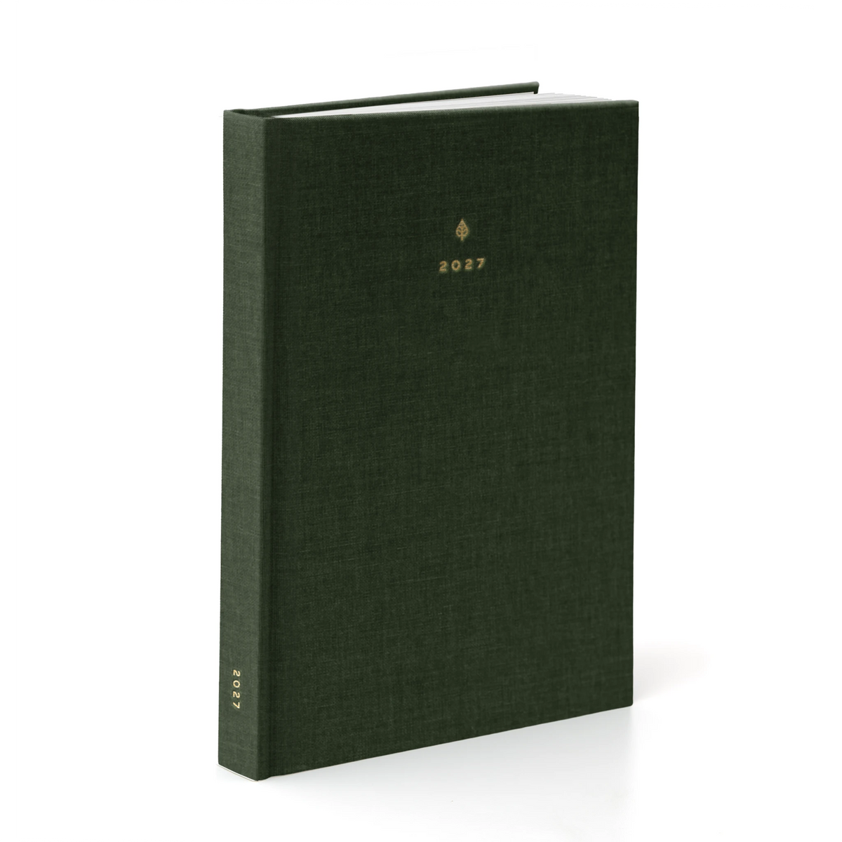 2027 A5 Minimalist Horizontal Planner (Hardcover, Heritage 120gsm) in Woodlands #color_woodlands