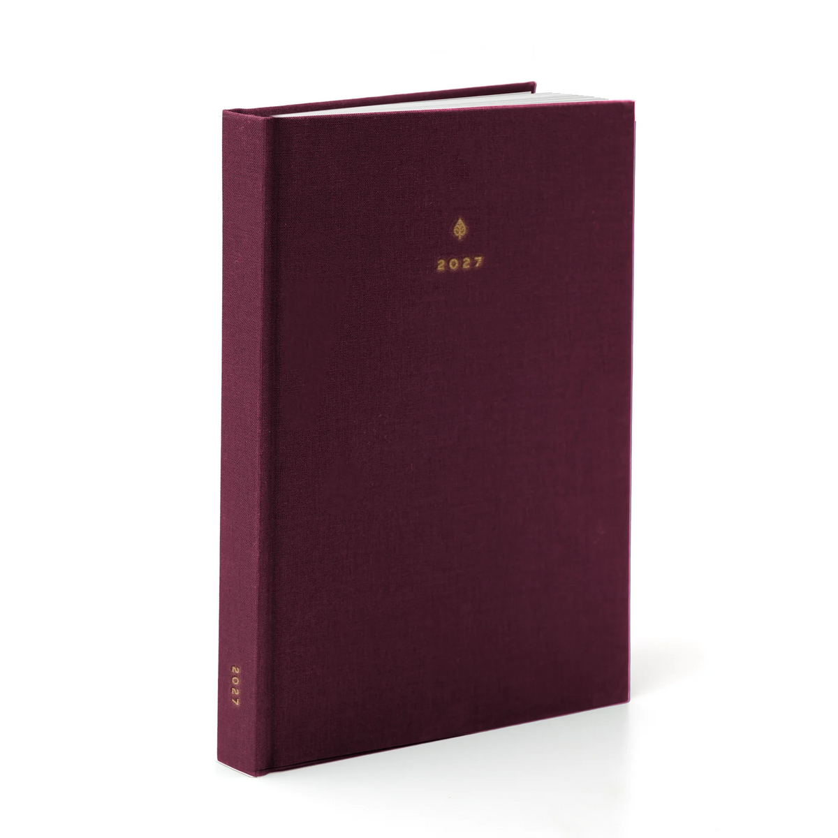 2027 A5 Minimalist Vertical Planner (Hardcover, Heritage 120gsm) in Mulberry #color_mulberry