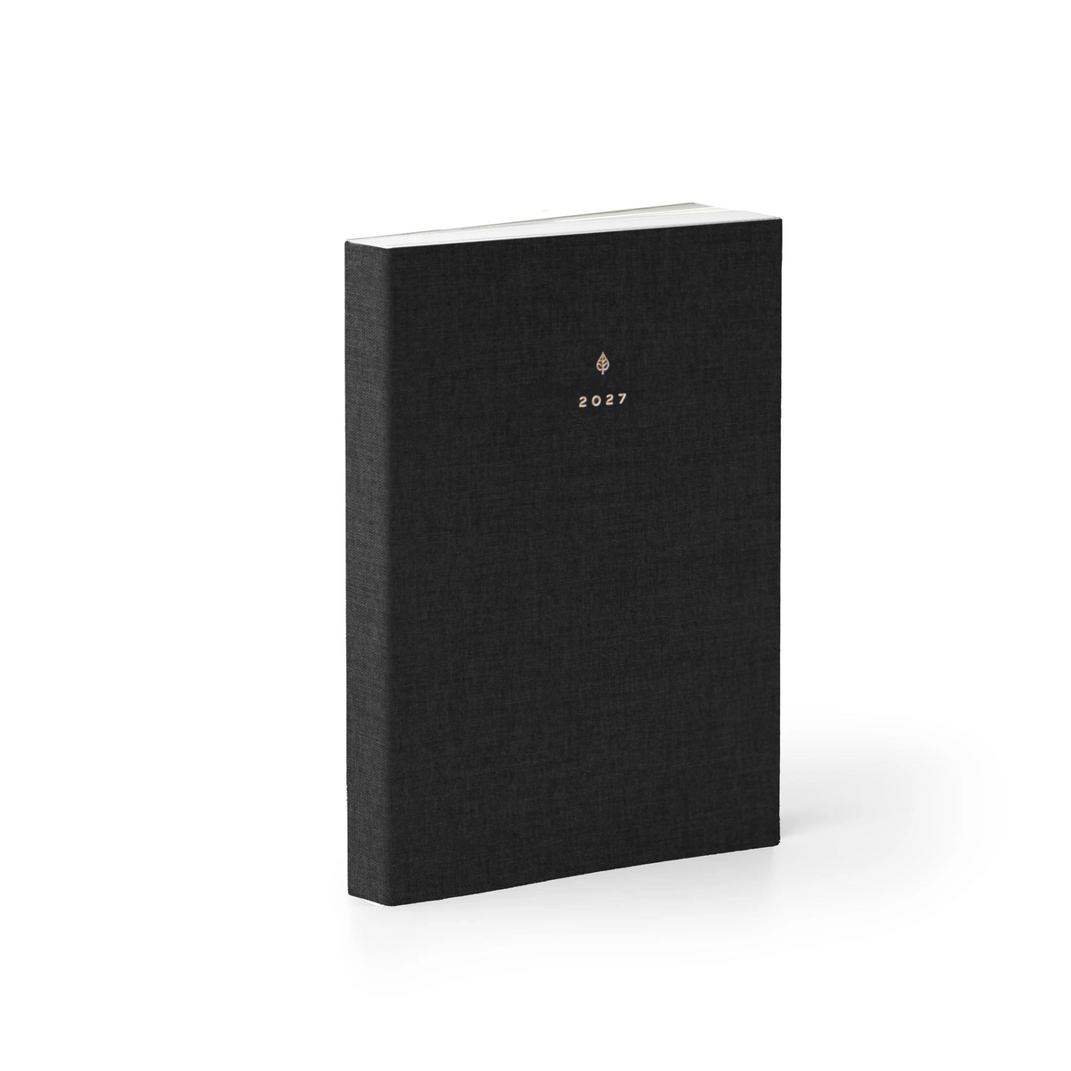 2027 A6 Daily Planner (Cloth Flex, 70gsm) in Charbon #color_charbon