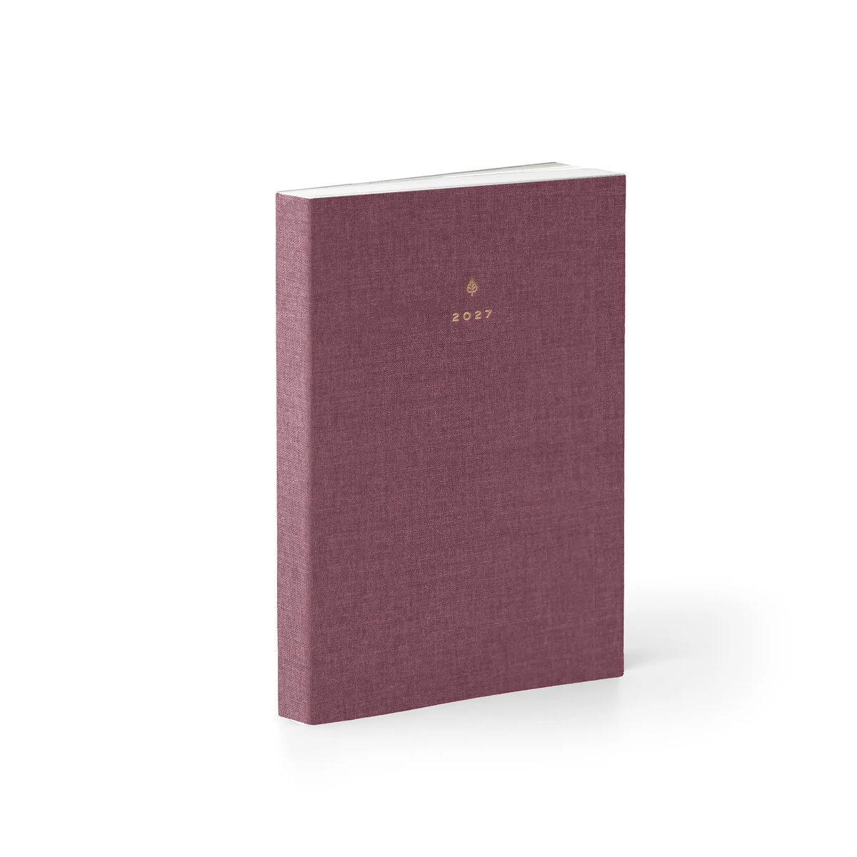 2027 A6 Daily Planner (Cloth Flex, 70gsm) in Wild Rose #color_wild rose