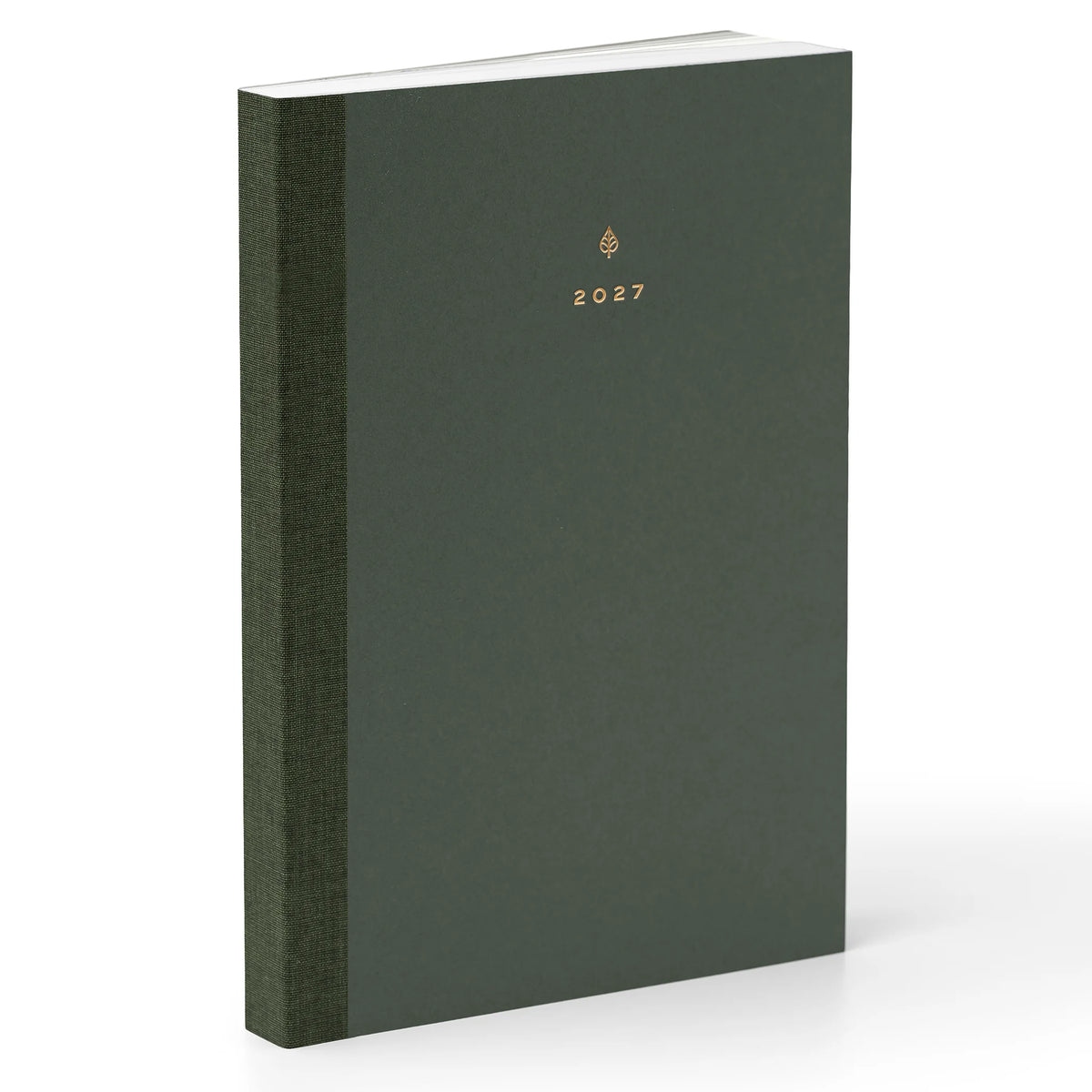 2027 B5 Minimalist Vertical Planner (Paper Flex, Heritage 120gsm) in Moss #color_moss
