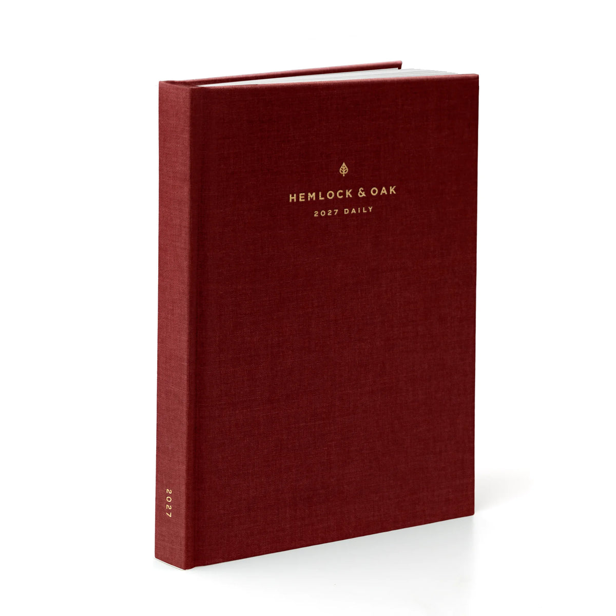 2027 Signature Daily Planner (Hardcover, A5+, Archivist 70gsm) in Scarlet Oak #color_scarlet oak