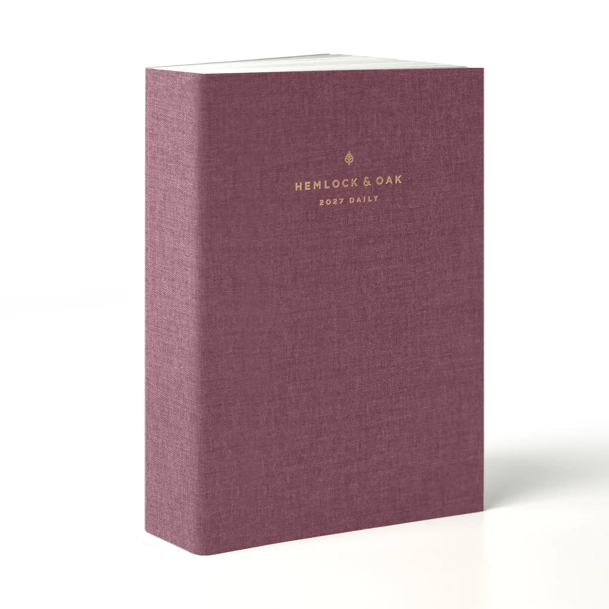 2027 Minimalist Daily Planner (Cloth Flex, Heritage 120gsm) in Wild Rose #color_wild rose