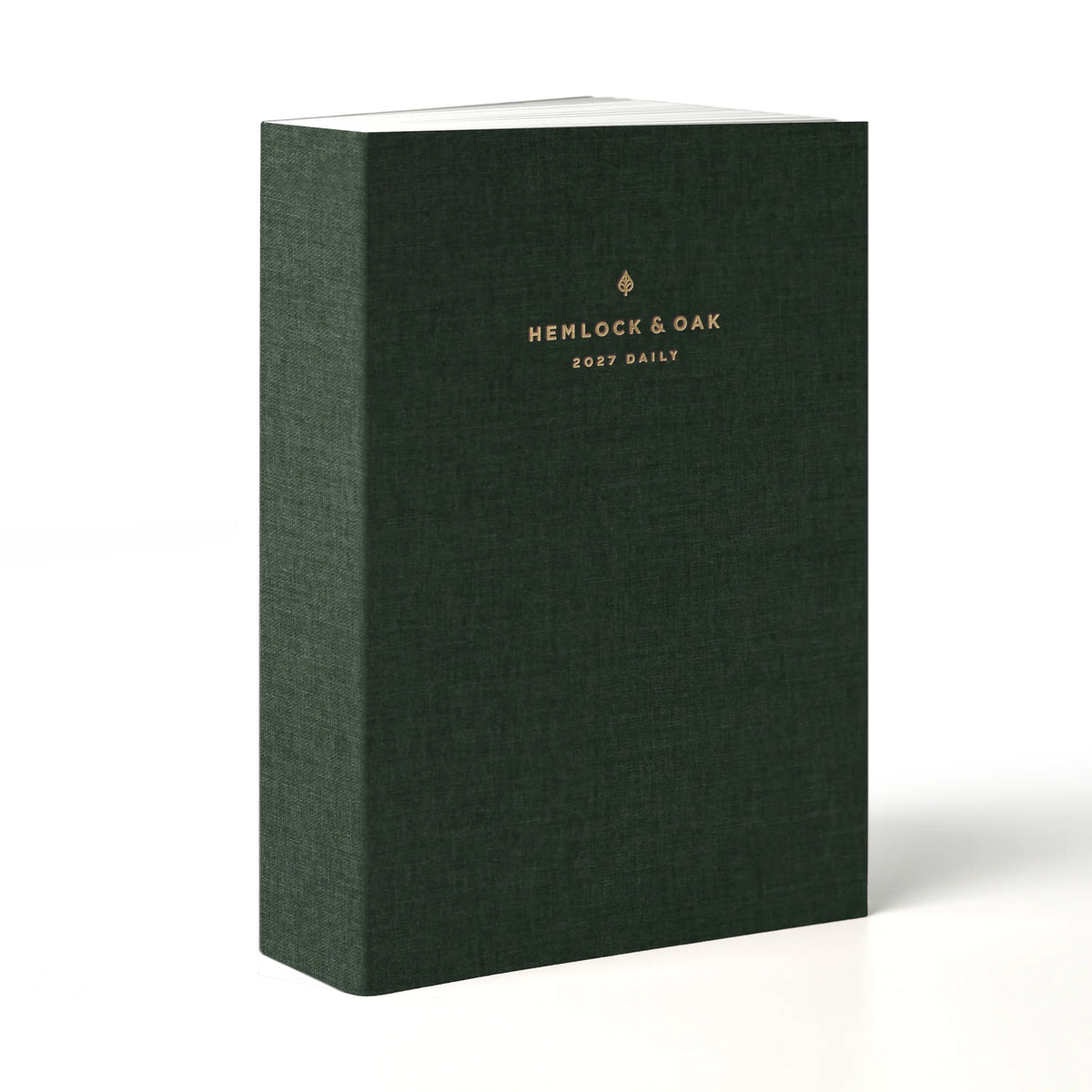 2027 Minimalist Daily Planner (Cloth Flex, Heritage 120gsm) in Woodlands #color_woodlands