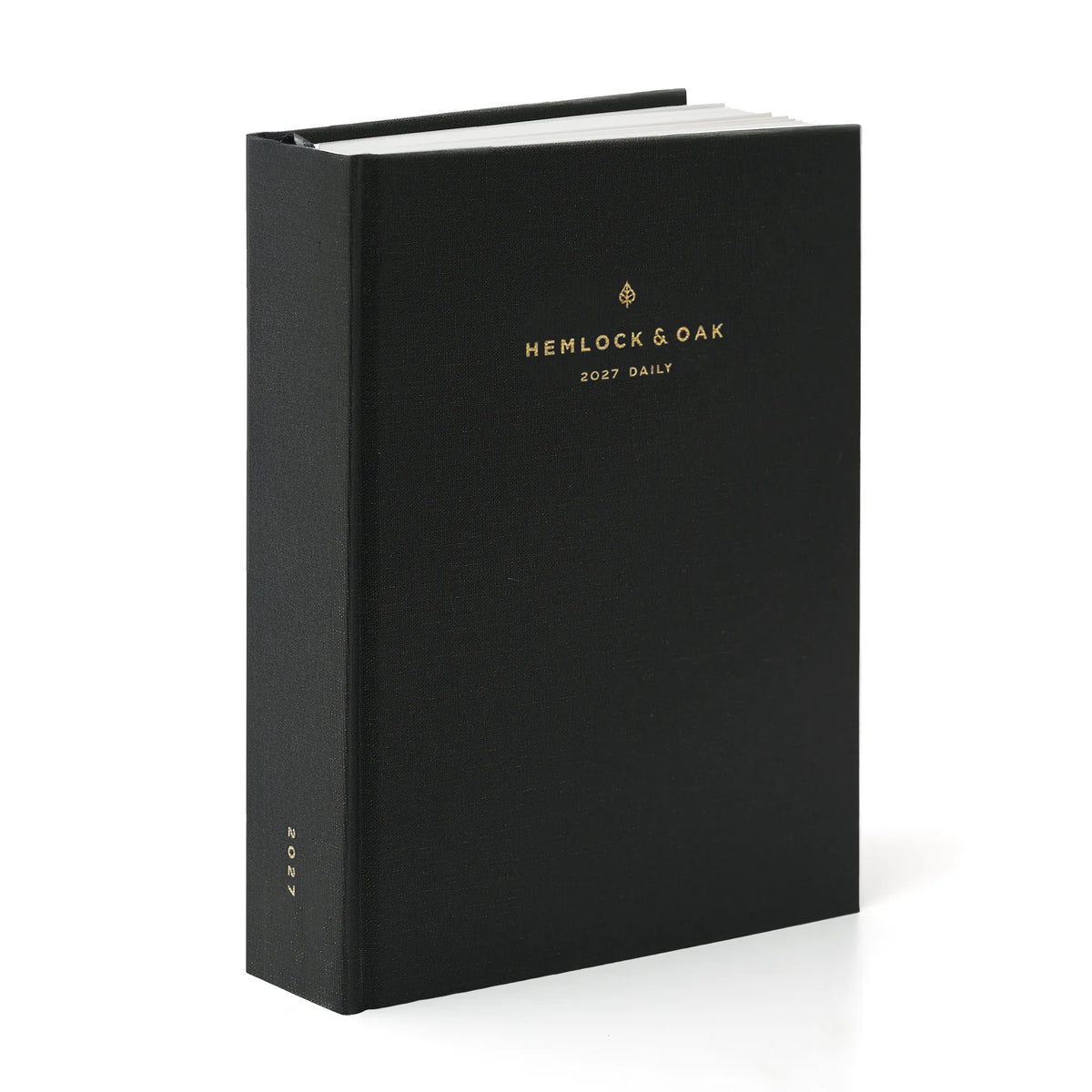 2027 Minimalist Daily Planner (Hardcover, Heritage 120gsm) in Charbon #color_charbon
