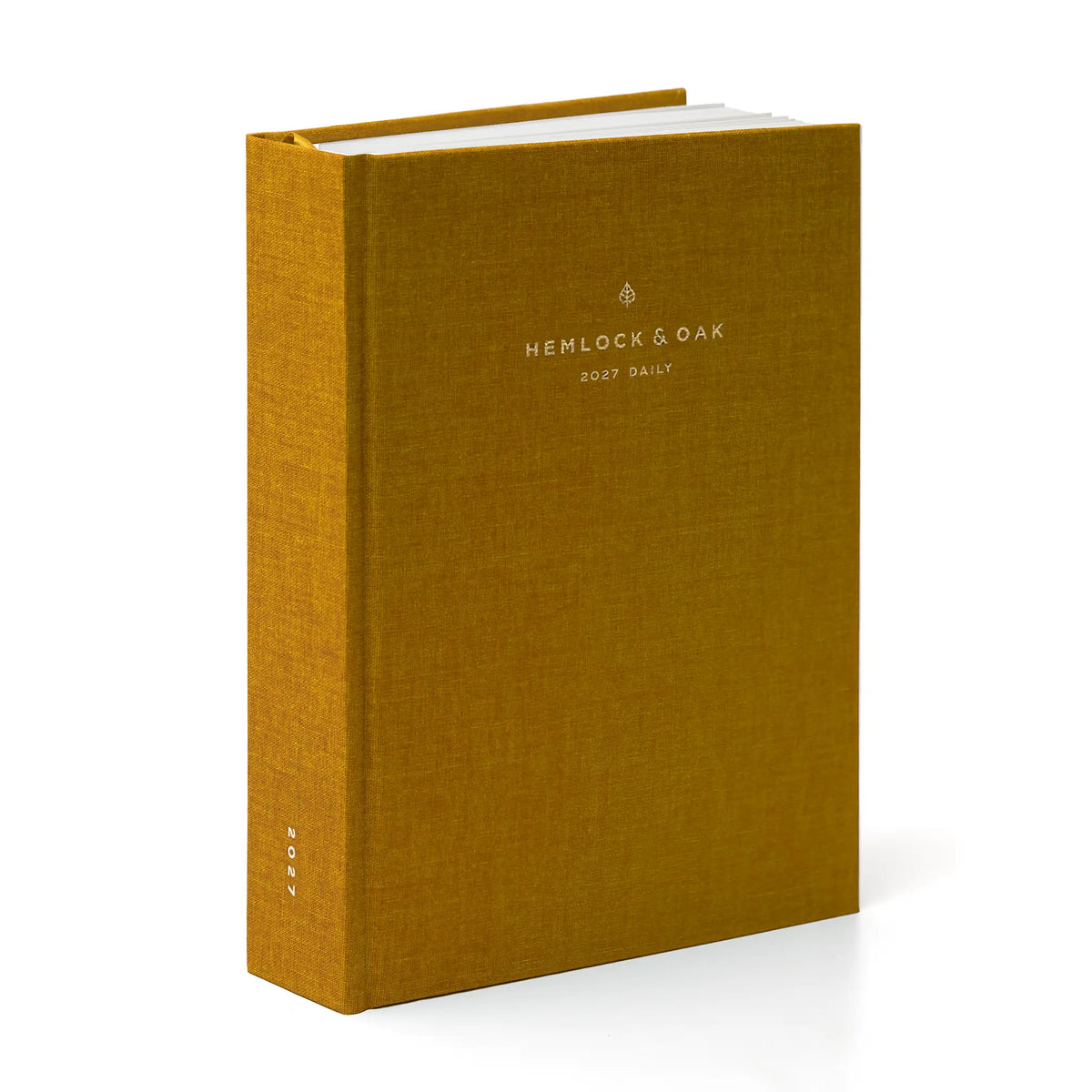 2027 Minimalist Daily Planner (Hardcover, Heritage 120gsm) in Clementine #color_clementine