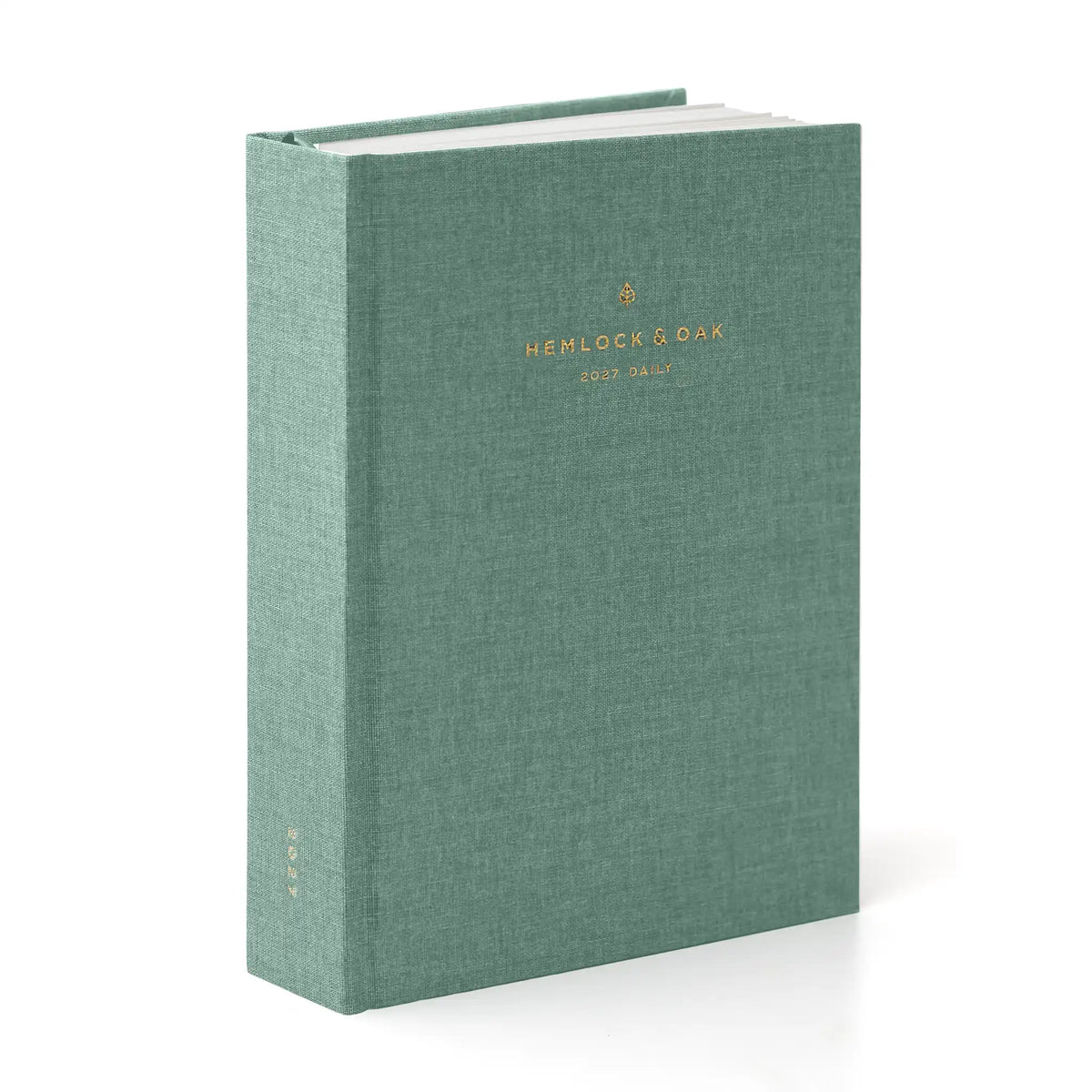 2027 Minimalist Daily Planner (Hardcover, Heritage 120gsm) in Moonflower #color_moonflower
