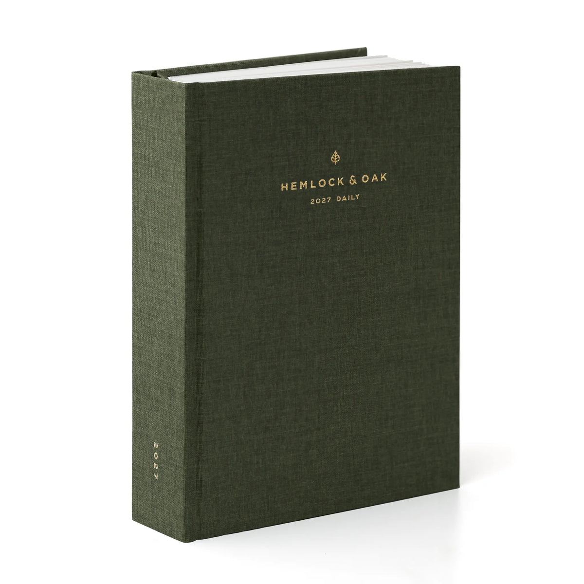 2027 Minimalist Daily Planner (Hardcover, Heritage 120gsm) in Moss #color_moss