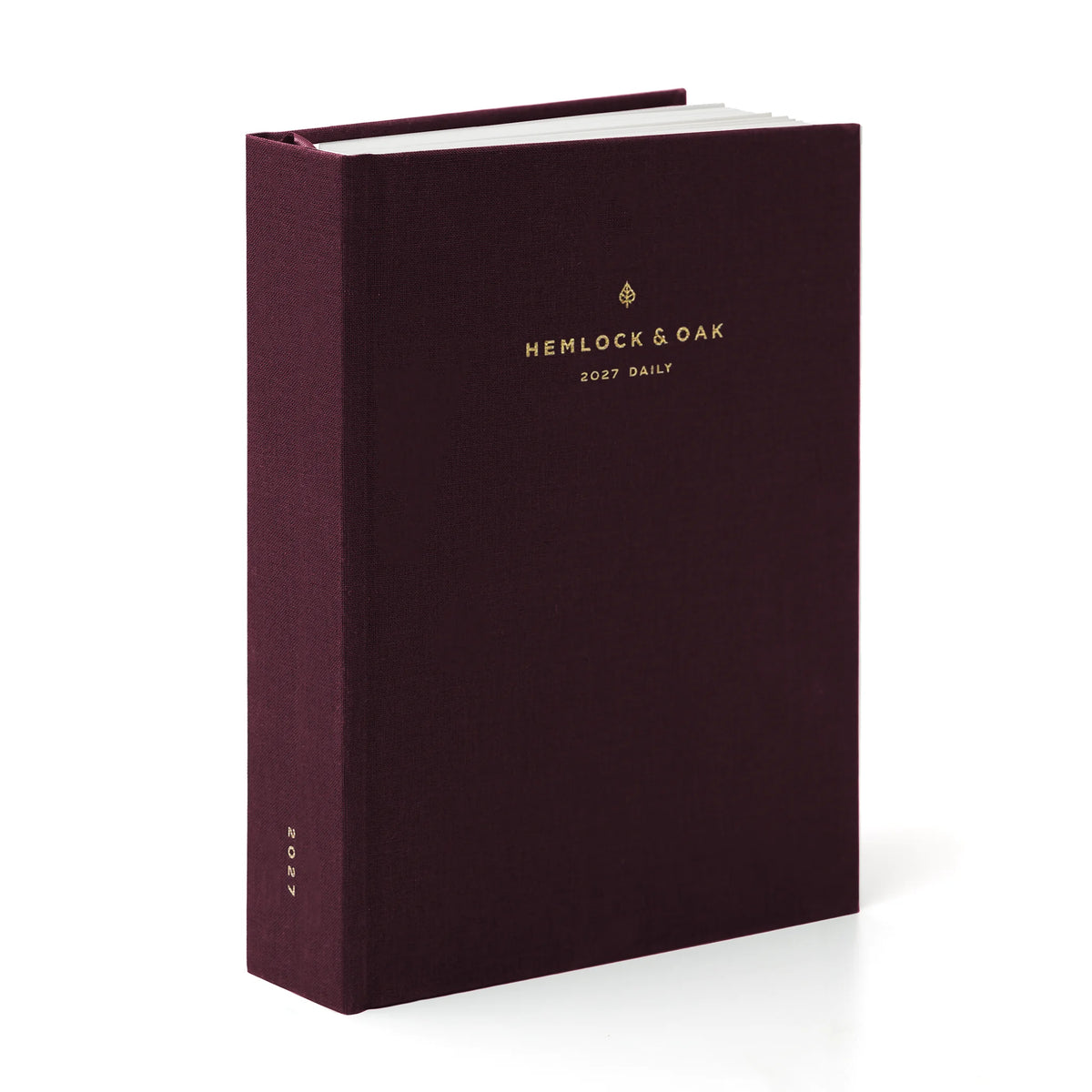 2027 Minimalist Daily Planner (Hardcover, Heritage 120gsm) in Mulberry #color_mulberry