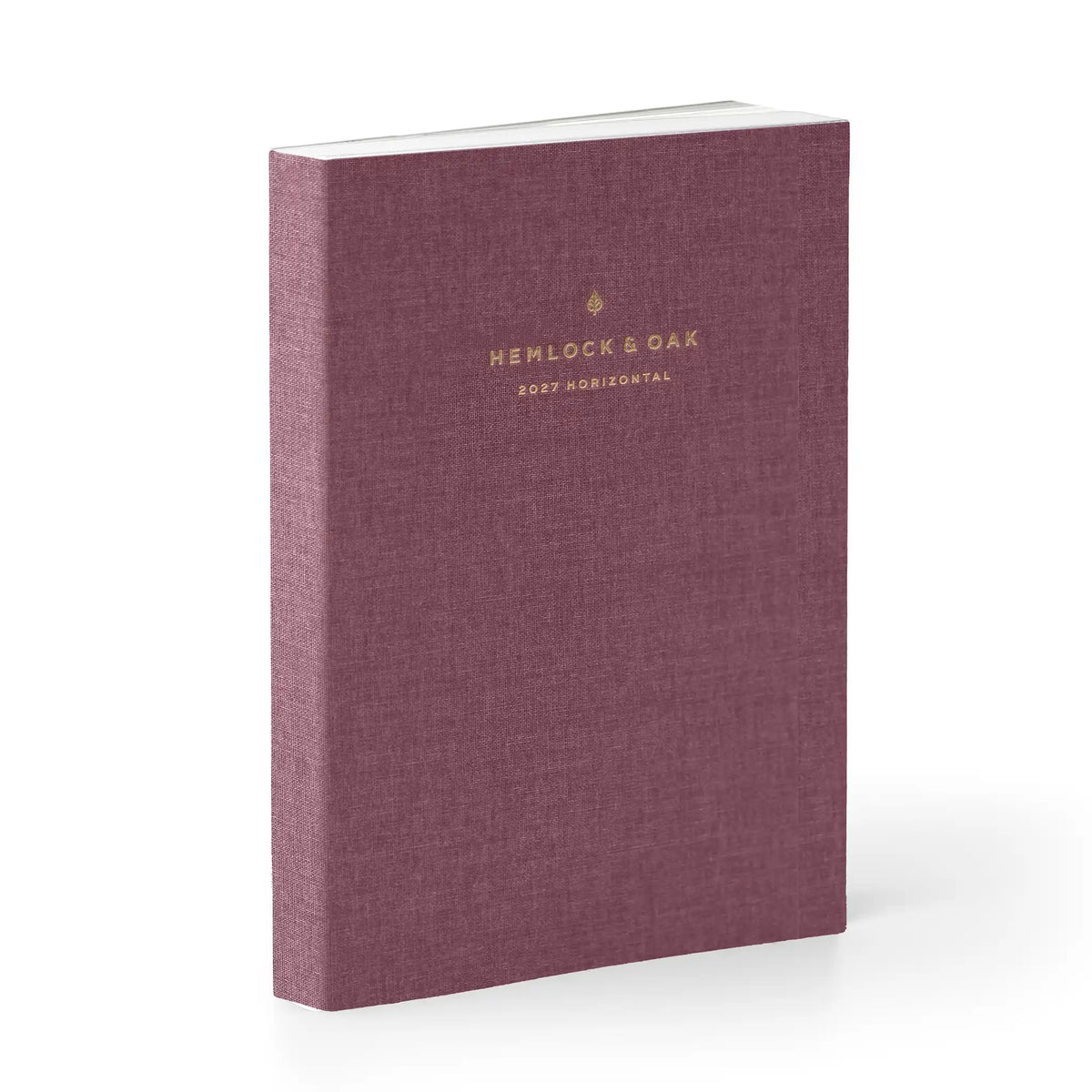 2027 Horizontal Planner (Cloth Flex, Heritage 120gsm) in Wild Rose #color_wild rose