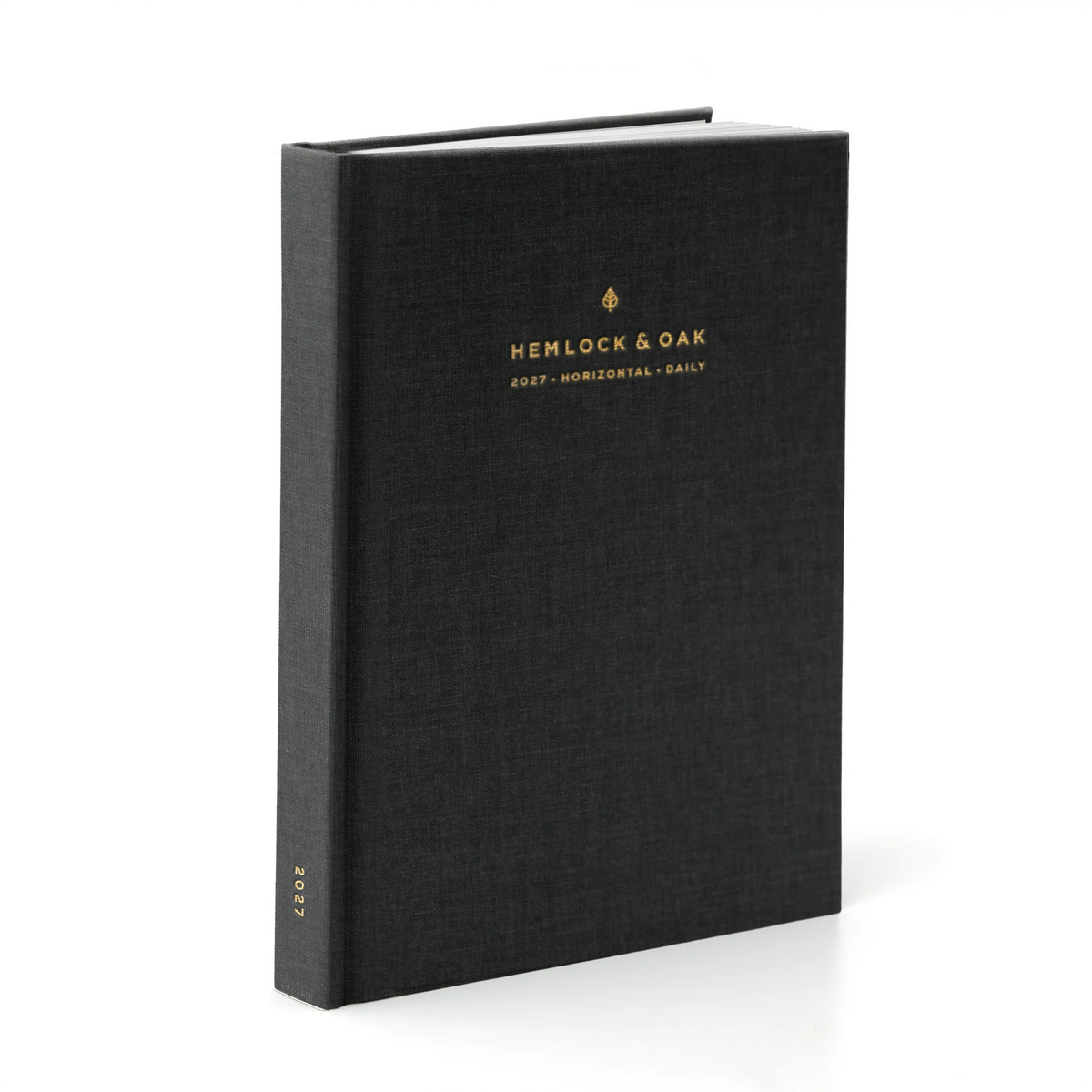 2027 Horizontal & Daily Planner (Hardcover, 70gsm) in Charbon #color_charbon