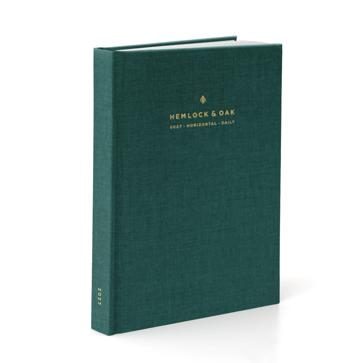 2027 Horizontal & Daily Planner (Hardcover, 70gsm) in Enchanted Forest #color_enchanted forest