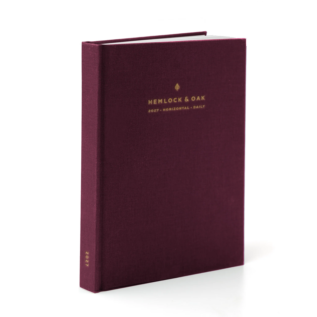 2027 Horizontal & Daily Planner (Hardcover, 70gsm) in Mulberry #color_mulberry