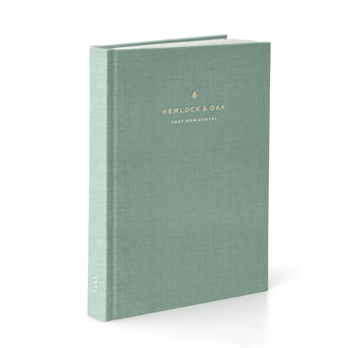 2027 Horizontal Planner (Hardcover, Heritage 120gsm) in Moonflower #color_moonflower