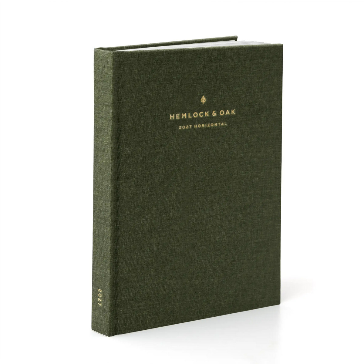 2027 Horizontal Planner (Hardcover, Heritage 120gsm) in Moss #color_moss