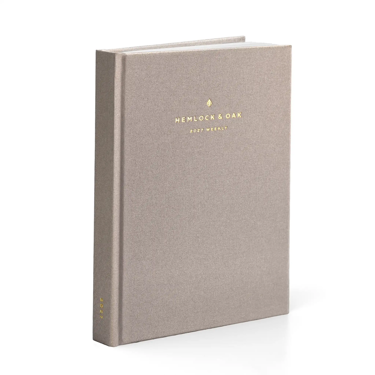 2027 Weekly Planner (Hardcover, Vertical, Heritage 120gsm) in Natural Pearl #color_natural pearl