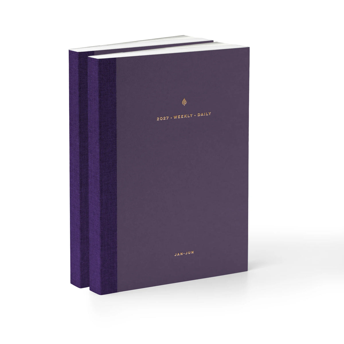 2027 Weekly & Daily Duo (Paper Flex, A5, Archivist 120gsm, Minimalist) in Plum #color_plum