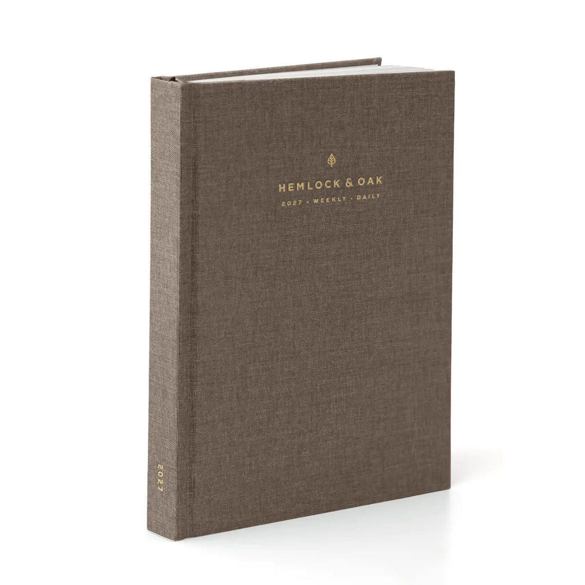 2027 Weekly & Daily Vertical Planner (Hardcover, 70gsm) in Fawn #color_fawn
