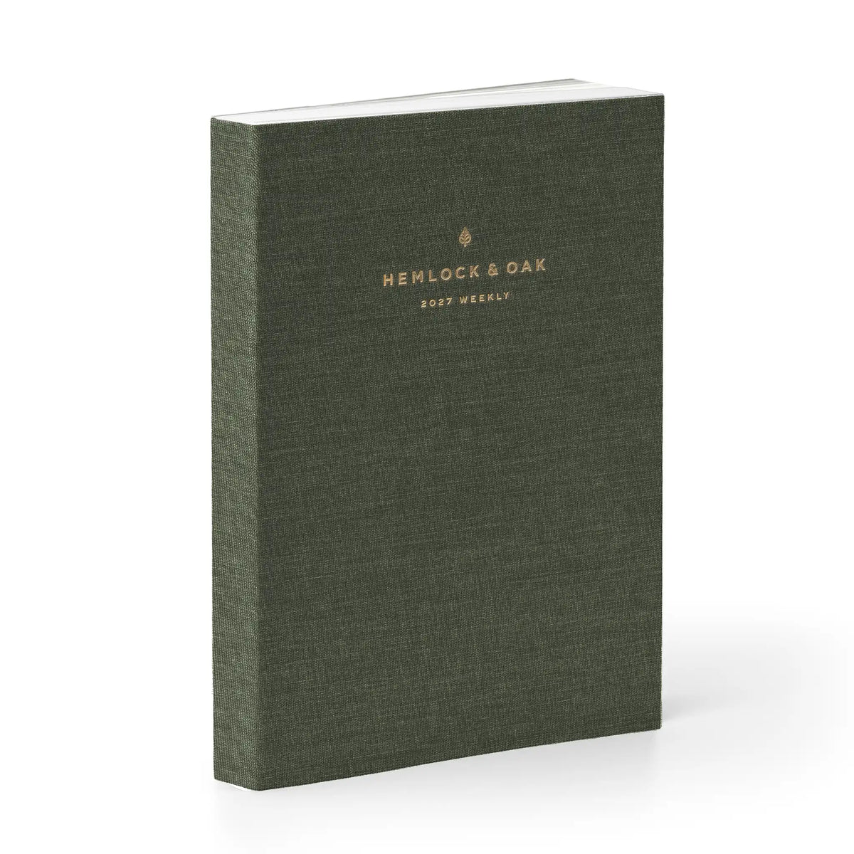 2027 Weekly Planner (Cloth Flex, Heritage 120gsm) in Moss #color_moss