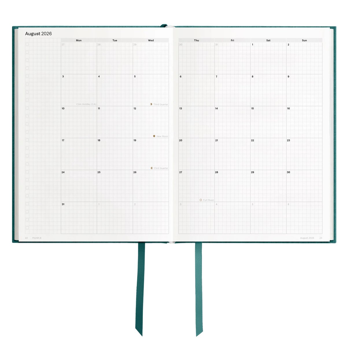 Hemlock & Oak dated planners in Enchanted Forest #color_enchanted forest