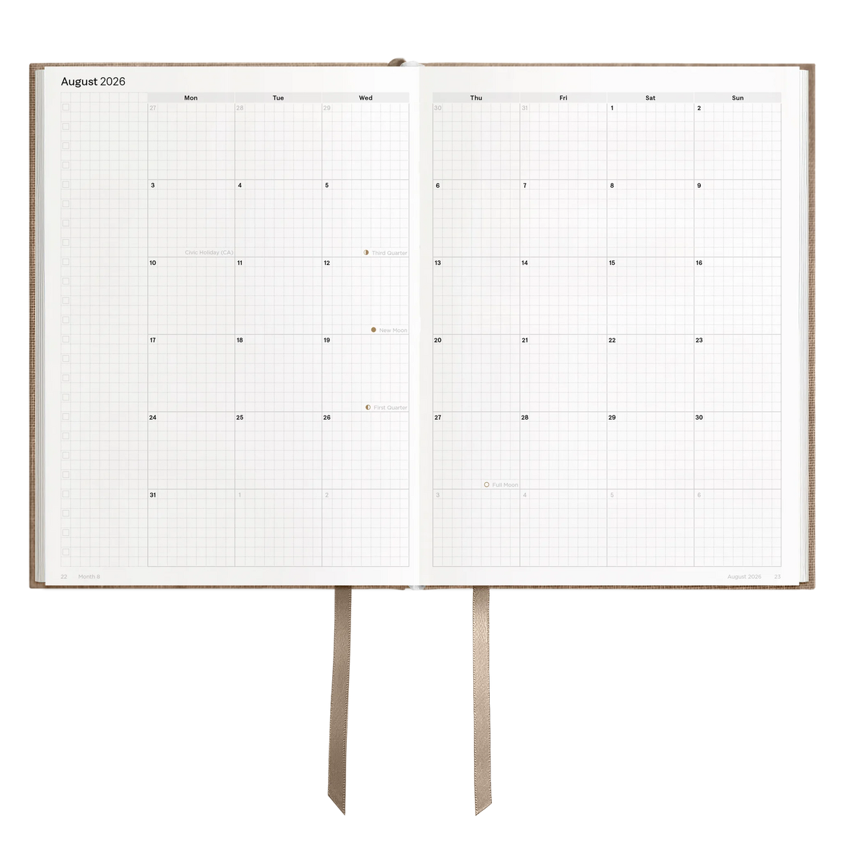 Hemlock & Oak dated planners in Fawn #color_fawn