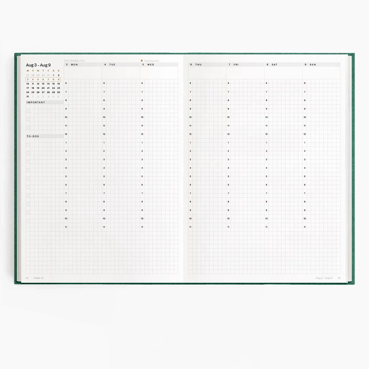 26-27 Academic Planner (Cloth Flex, A5, Archivist 70gsm) in Enchanted Forest #color_enchanted forest