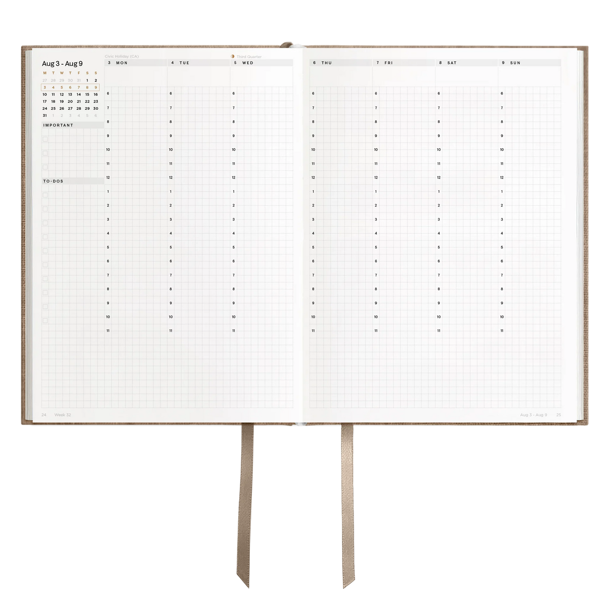 Hemlock & Oak dated planners in Fawn #color_fawn