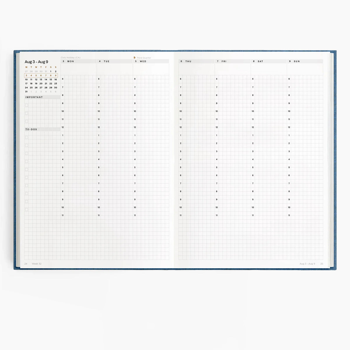 26-27 Academic Planner (Cloth Flex, A5, Archivist 70gsm) in Riviere #color_riviere
