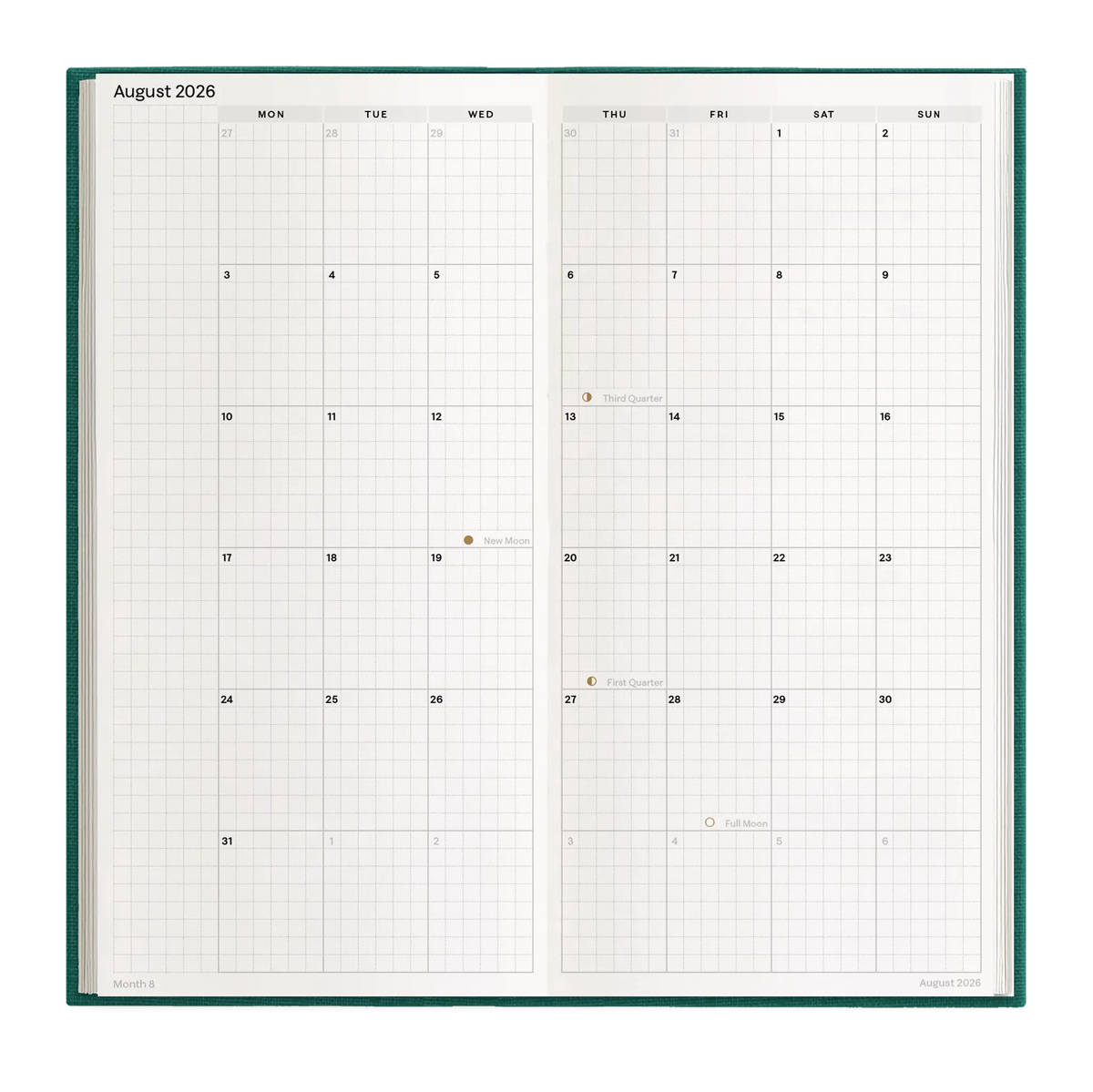 Hemlock & Oak dated planners in Enchanted Forest #color_enchanted forest