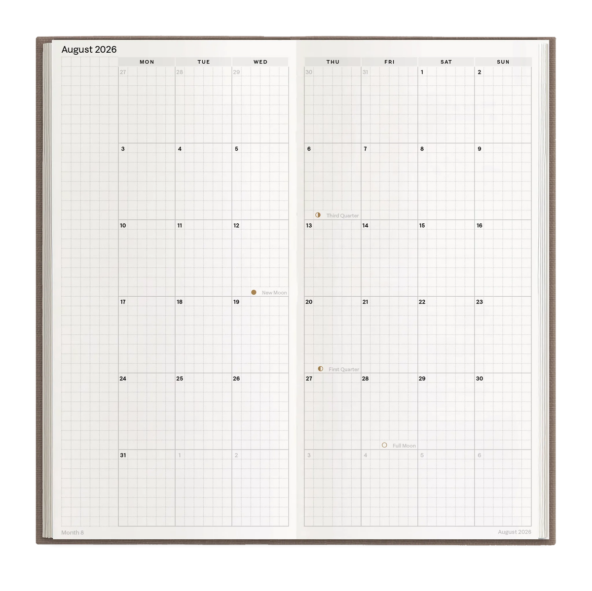 Hemlock & Oak dated planners in Fawn #color_fawn