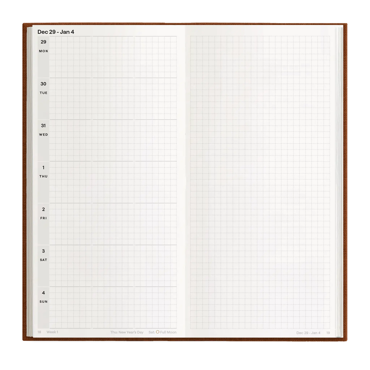 Hemlock & Oak dated planners in Autumnal #color_autumnal