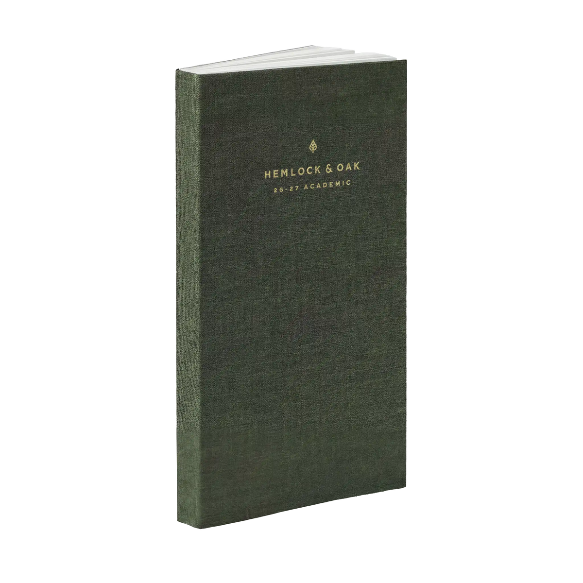 26-27 Academic Planner (Cloth Flex, Compact, Archivist 70gsm) in Moss #color_moss