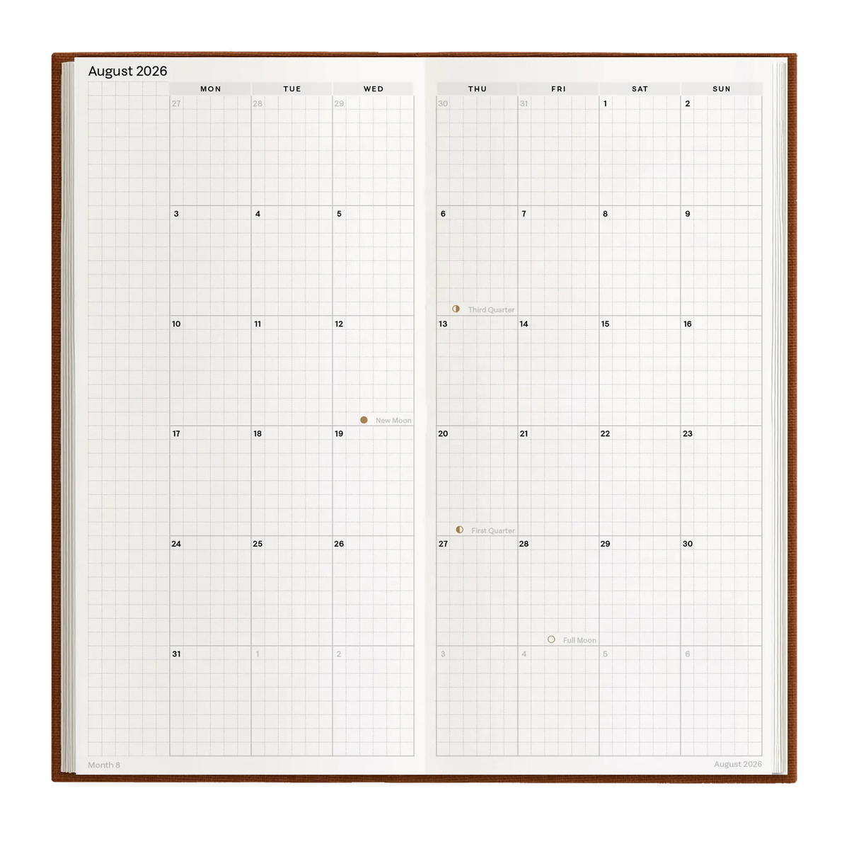 Hemlock & Oak dated planners in Autumnal #color_autumnal